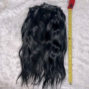 *15PCS* BELLAMI CLIP IN EXTENSIONS JET BLACK 20 IN